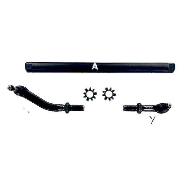 Apex Chassis - Apex Chassis Heavy Duty JK 2.5 Ton Heavy Duty No Flip Drag Link Assembly in Black Anodized Aluminum Fits: 07-18 Jeep Wrangler JK JKU Rubicon Sahara Sport. Note this NO-FLIP kit fits vehicles with a lift of 3.5 inches or less - KIT137 - Image 1