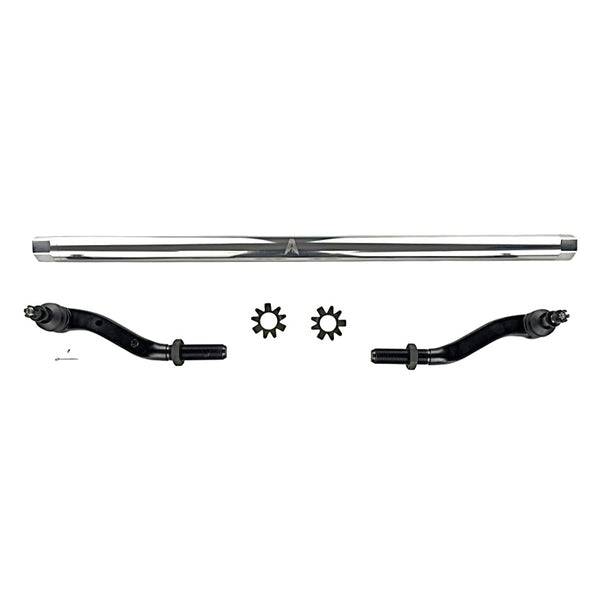 Apex Chassis - Apex Chassis Heavy Duty 2.5 Ton Tie Rod Assembly in Polished Aluminum Fits: 19-22 Jeep Gladiator JT 18-22 Jeep Wrangler JL/JLU Rubicon Mohave Sahara Sport. Note: This kit fits a Dana 44 axle. - KIT126 - Image 1
