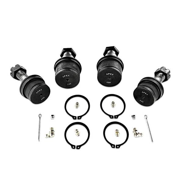 Apex Chassis - Apex Chassis Heavy Duty Ball Joint Kit Fits: 94-99 RAM 2500/3500 Includes: 2 Upper & 2 Lower - KIT104 - Image 1
