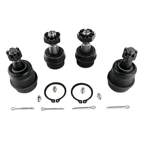 Apex Chassis - Apex Chassis Heavy Duty Ball Joint Kit Fits: 90-01 Jeep Cherokee 90-92 Jeep Comanche 93-98 Jeep Grand Cherokee 97-06 Jeep Wrangler TJ 87-95 Jeep Wrangler YJ Includes: 2 Upper & 2 Lower - KIT103 - Image 1
