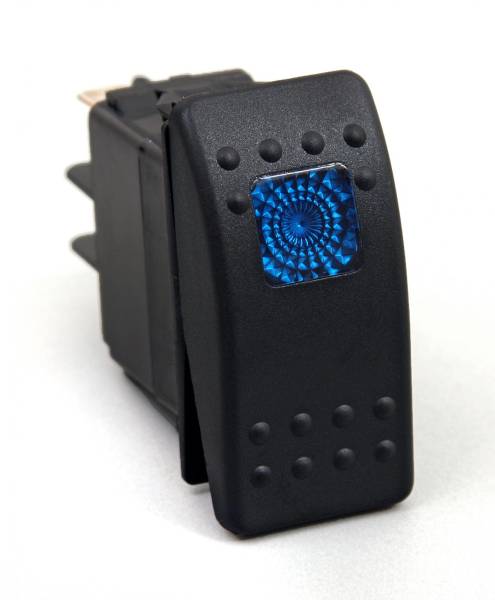 Daystar - Daystar Rocker Switch Blue Light 20 AMP Single Pole Daystar - KU80011 - Image 1