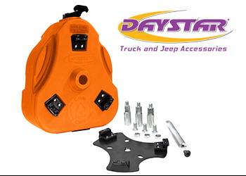 Daystar - Daystar 07-14 FJ Cruiser Cam Can Trail Box Orange W/ Toyota Tire Mount Daystar - KT71001OR - Image 1