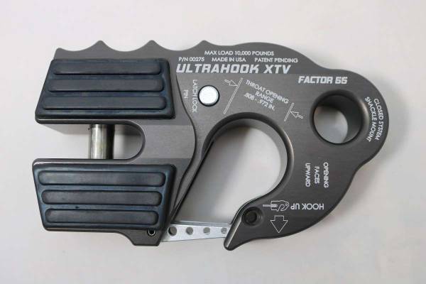 Factor 55 - Factor 55 UltraHook XTV Winch Hook For ATV/UTV Gray - 00275-06 - Image 1