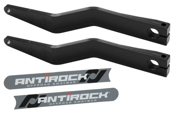 RockJock 4x4 - RockJock Antirock® Sway Bar Arms Bent Style 15 in. Long 12.5 in. C-C 2.5 in. Offset Bend Incl. Stickers Pair - RJ-202008-101 - Image 1
