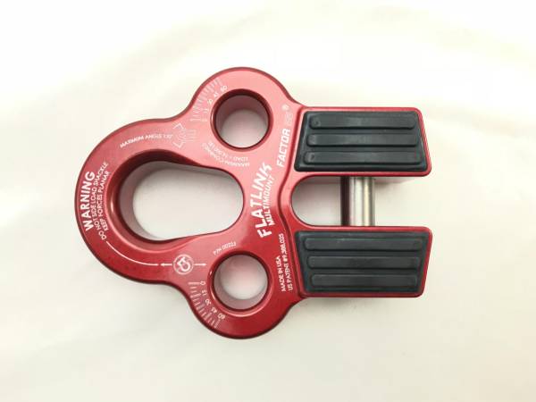 Factor 55 - Factor 55 Winch Line Shackle Mount Foldable Flatlink Multimount Red - 00225-01 - Image 1