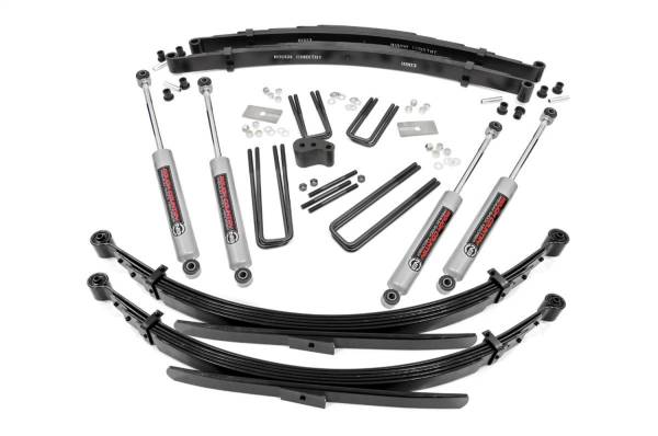 Rough Country - Rough Country Suspension Lift Kit w/Shocks 4 in. Lift - 355.20 - Image 1
