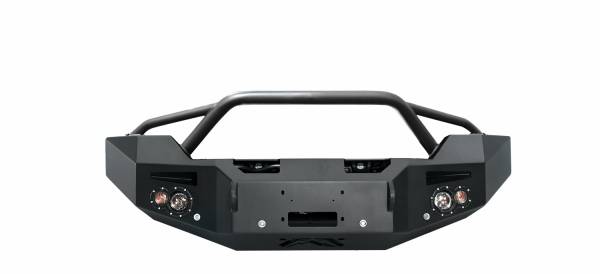 Fab Fours - Fab Fours Premium Winch Front Bumper 2 Stage Black Powder Coated w/Pre-Runner Grill Guard w/Sensors - GM14-C3152-1 - Image 1