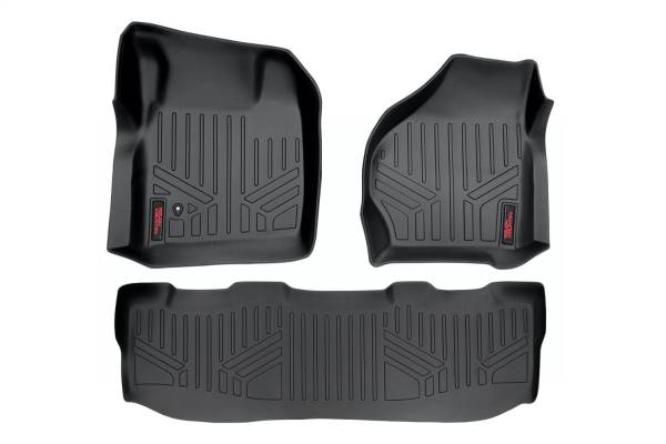 Rough Country - Rough Country Heavy Duty Floor Mats Front And Rear 3 pc. - M-52002 - Image 1