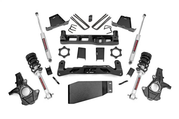 Rough Country - Rough Country Suspension Lift Kit w/Shocks 6 in. Lift w/N3 Loaded Struts And Shocks - 23633 - Image 1