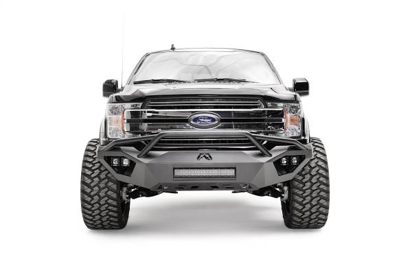 Fab Fours - Fab Fours Vengeance Front Bumper 2 Stage Black Powder Coated w/Pre-Runner Guard - FF18-D4552-1 - Image 1