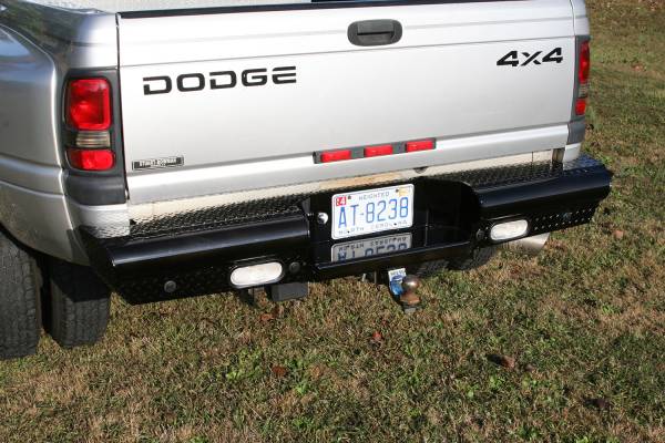 Fab Fours - Fab Fours Black Steel Ranch Rear Bumper 2 Stage Black Powder Coated - DR94-T1650-1 - Image 1