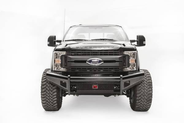 Fab Fours - Fab Fours Black Steel Front Ranch Bumper 2 Stage Black Powder Coated w/No Guard w/Tow Hooks - FS17-S4161-1 - Image 1