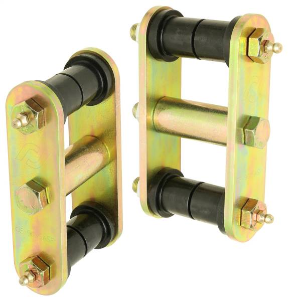 RockJock 4x4 - RockJock Heavy Duty Leaf Spring Shackles Incl. Urethane Bushings Heavy Duty Greasable Bolts Pair Front - CE-9035A - Image 1