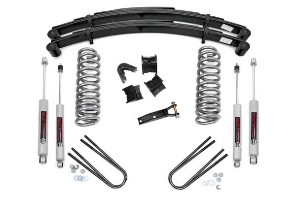 Rough Country - Rough Country Suspension Lift Kit w/Shocks 4 in. Lift - 500-70-76.20 - Image 1