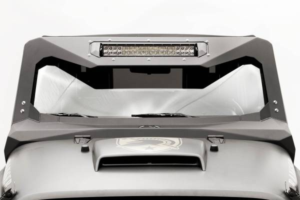 Fab Fours - Fab Fours Light Bar Insert Mount Powder-Coated Front Vi-Cowl 20 in. - JK3022-1 - Image 1