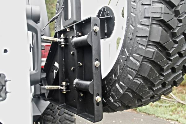 Fab Fours - Fab Fours Off The Door Tire Carrier Uncoated/Paintable Needs Base Bumper [AWSL] - JP-Y1261T-B - Image 1