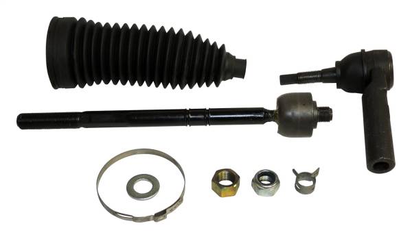 Crown Automotive Jeep Replacement - Crown Automotive Jeep Replacement Tie Rod End Kit Incl. 1 Inner And 1 Outer Tie Rod End/Jam Nut/Bellows Boot/Clamps/Tie Rod End Nut Left  -  TRK1 - Image 1