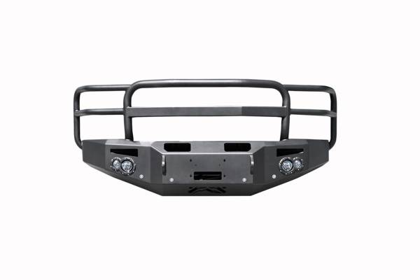 Fab Fours - Fab Fours Premium Winch Front Bumper 2 Stage Black Powder Coated w/Full Grill Guard w/Sensors - CH14-C3050-1 - Image 1