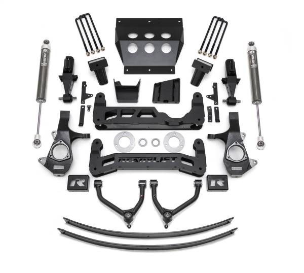 ReadyLift - ReadyLift Big Lift Kit w/Shocks 9 in. Lift For Aluminum Or Stampet Steel OE Upper Control Arms w/Falcon 1.1 Monotube Shocks - 44-34900 - Image 1