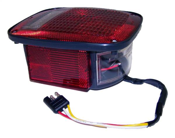 Crown Automotive Jeep Replacement - Crown Automotive Jeep Replacement Tail Light Assembly Left Black w/Side Marker  -  J5758255 - Image 1