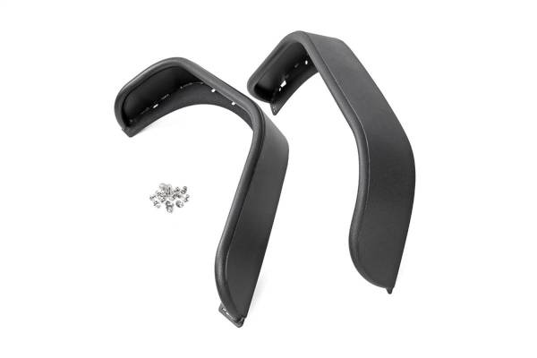 Rough Country - Rough Country Tubular Fender Flares Front and Rear 5 in. Wide Steel Satin Black Incl. Hardware - 10532 - Image 1