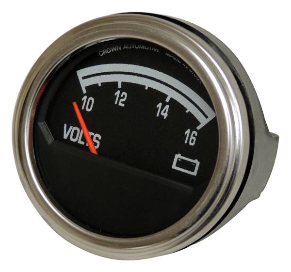 Crown Automotive Jeep Replacement - Crown Automotive Jeep Replacement Voltmeter Gauge 1976-1983 CJ-5 1976-1986 CJ-7 1981-1986 CJ-8  -  J8126659 - Image 1