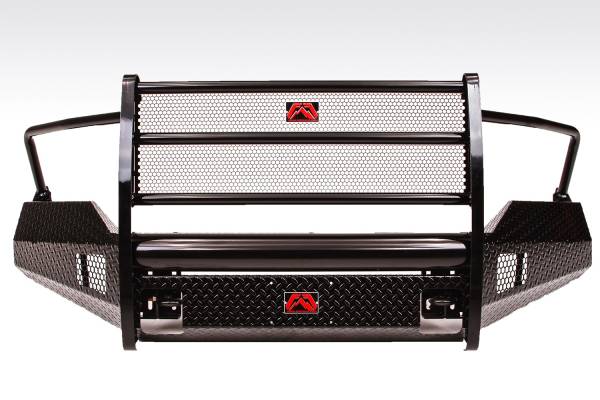 Fab Fours - Fab Fours Black Steel Front Ranch Bumper 2 Stage Black Powder Coated w/Full Grill Guard Incl. Light Cut-Outs - DR09-K2460-1 - Image 1