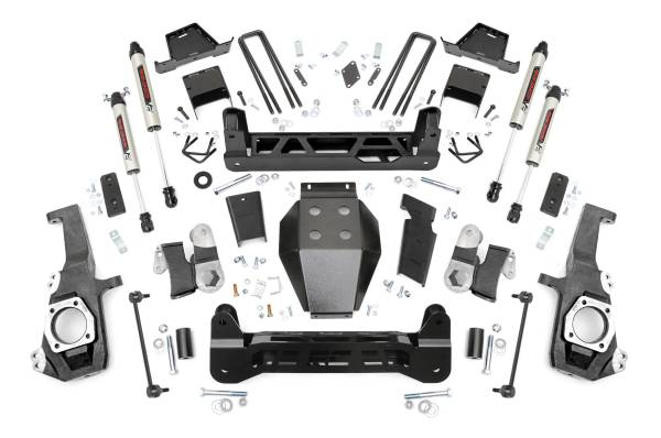 Rough Country - Rough Country Suspension Lift Kit 7 in. Lift w/V2 Monotube Shocks - 10170 - Image 1