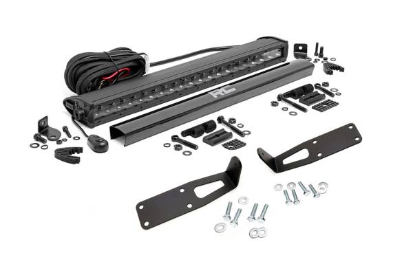 Rough Country - Rough Country LED Light Bar Bumper Mounting Brackets 20 in. - 70568BL - Image 1