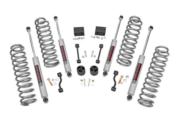 Rough Country - Rough Country Suspension Lift Kit w/Shocks 2.5 in. Lift Incl. Coil Springs Rubicon Swaybar Links Bump Stops Hardware Front And Rear Premium N3 Shocks - 66630 - Image 1