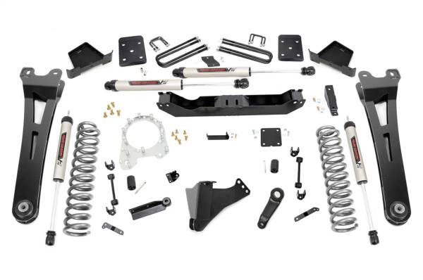 Rough Country - Rough Country Suspension Lift Kit w/Shock 6 in. Radius Arms 3.5 in. Diameter Axle V2 Monotube Shocks Factory Rear Overload Springs Includes Installation Instructions - 51270 - Image 1