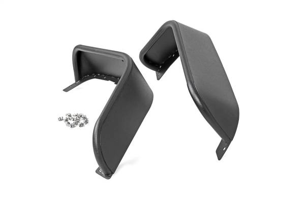 Rough Country - Rough Country Tubular Fender Flares Front 8 in. Wide Steel Satin Black Incl. Hardware Pair - 10531 - Image 1