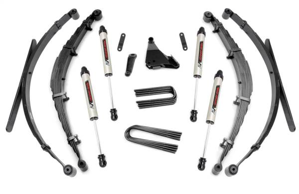 Rough Country - Rough Country Suspension Lift Kit 6 in. Includes Valved N3 Series Shock Absorbers Lifted Leaf Springs Sway-Bar And Track Bar Drop Brackets U-Bolts w/Hardware - 49770 - Image 1