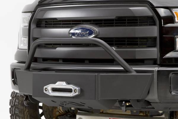 Fab Fours - Fab Fours Winch Mount Powder Coated w/Full Grill Guard And Tow Hooks - FF15-N3250-1 - Image 1