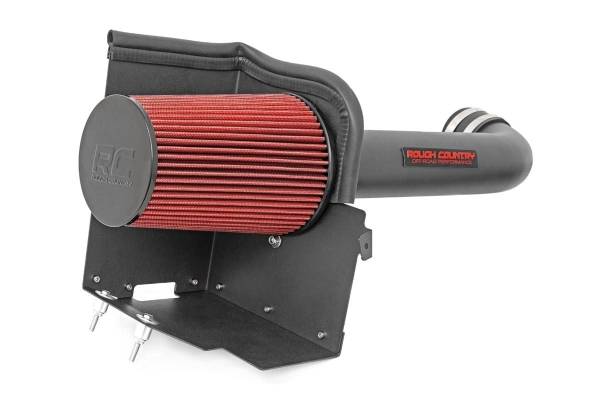 Rough Country - Rough Country Engine Cold Air Intake Kit Incl. Heat Shield Intake Tube Reusable Air Filter Clamps Hardware - 10554 - Image 1