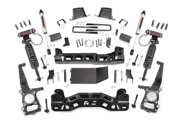 Rough Country - Rough Country Suspension Lift Kit w/Shocks 6 in. Lift Incl. Vertex Adustable Coilovers Rear V2 Monotube Shocks - 57557 - Image 1