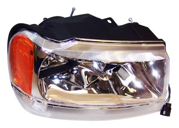 Crown Automotive Jeep Replacement - Crown Automotive Jeep Replacement Head Light Assembly Right w/o Leveling Device Incl. Bulbs/Harness  -  55155552AD - Image 1