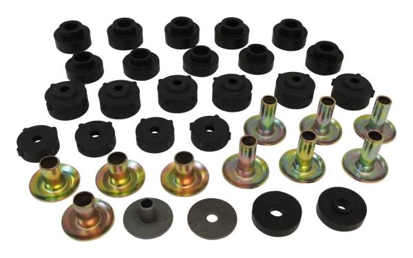 Crown Automotive Jeep Replacement - Crown Automotive Jeep Replacement Body Mounting Kit Incl. Mount Bushings/Retainers/Washer/Bushings w/Steel Body  -  52002723K - Image 1