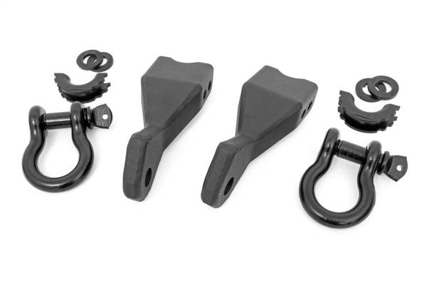 Rough Country - Rough Country Tow Hook To Shackle Conversion Kit Standard D-Ring And Rubber Isolators - RS155 - Image 1