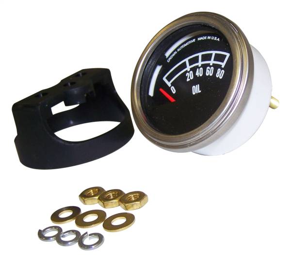 Crown Automotive Jeep Replacement - Crown Automotive Jeep Replacement Oil Pressure Gauge For Use w/Voltmeter w/4 Terminals  -  J5460640 - Image 1