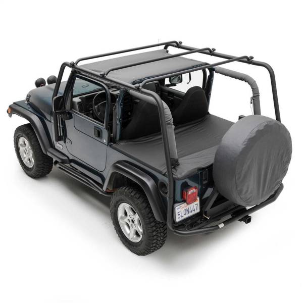 Smittybilt - Smittybilt SRC Roof Rack Black Textured No Drill Installation - 76711 - Image 1