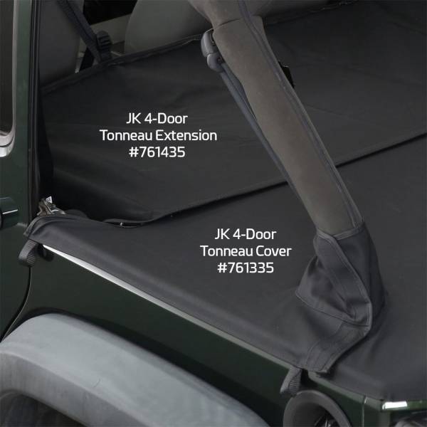 Smittybilt - Smittybilt Tonneau Cover Black Diamond Extension Covers Rear Seats - 761435 - Image 1