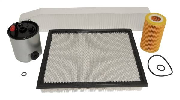 Crown Automotive Jeep Replacement - Crown Automotive Jeep Replacement Master Filter Kit For Use w/2002-04 WG Grand Cherokee [Europe] w/2.7 Diesel Engine Incl. Air/Fuel/Oil/Cabin Filters  -  MFK2 - Image 1