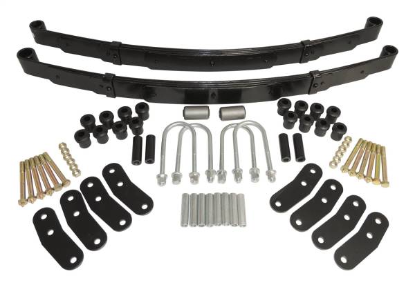 Crown Automotive Jeep Replacement - Crown Automotive Jeep Replacement Leaf Spring Kit 1-1.5 in. Lift Incl. Pivot Bushings/U-Bolts/Set Of 4 RT Off-Road Shackles  -  LSK1 - Image 1