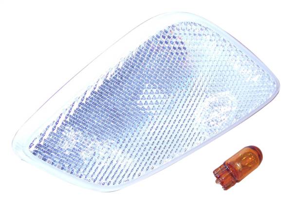 Crown Automotive Jeep Replacement - Crown Automotive Jeep Replacement Side Marker Light Left Clear Lens w/Amber Bulb  -  55155629ABC - Image 1