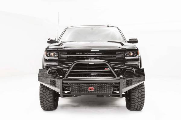 Fab Fours - Fab Fours Black Steel Front Bumper 2 Stage Black Powder Coated w/Pre-Runner Guard - CS16-K3862-1 - Image 1