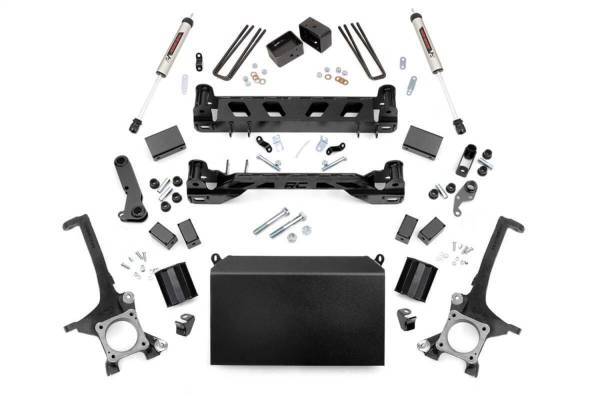 Rough Country - Rough Country Suspension Lift Kit w/Shocks 4.5 in. Lift Incl. Strut Spacers Rear V2 Monotube Shocks - 75370 - Image 1