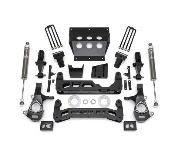 ReadyLift - ReadyLift Big Lift Kit w/Shocks 7 in. Lift For Aluminum OE Upper Control Arms w/Falcon 1.1 Monotube Shocks - 44-34700 - Image 1