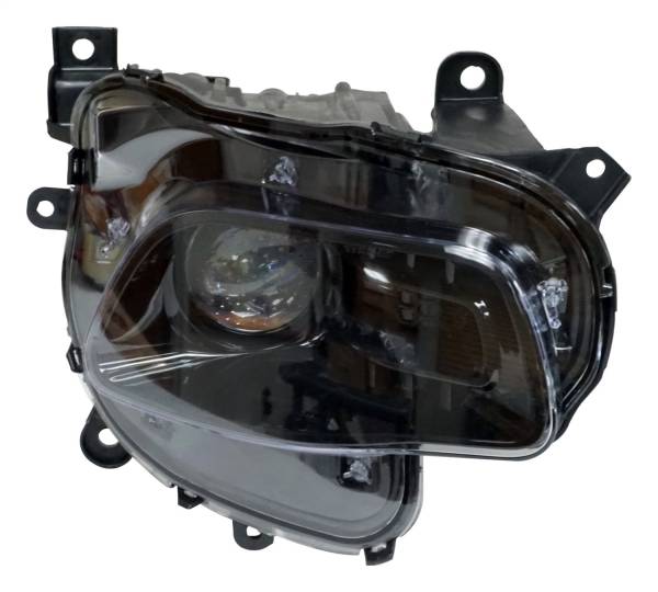 Crown Automotive Jeep Replacement - Crown Automotive Jeep Replacement Head Light Assembly Right w/Halogen Bulbs w/Black Bezel  -  68102846AE - Image 1