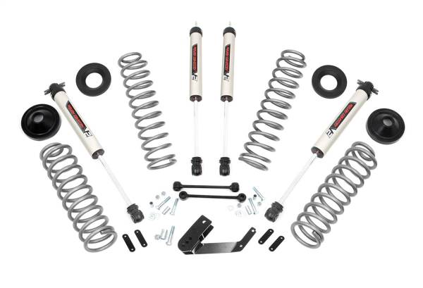 Rough Country - Rough Country Suspension Lift Kit 3.25 in. Front Rear Coil Springs V2 Shock Absorbers Lower Control Arm Sway Bar Links Suitable For 35 in. Tires - 67670 - Image 1